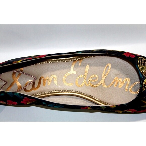 Sam Edelman Ferrera 2 Women Floral Multi Color Ankle Strap Birds Flats Size 8.5 - Picture 8 of 10